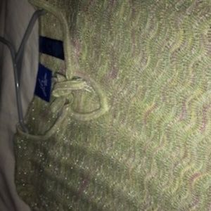 long sleeved shimmery shirt